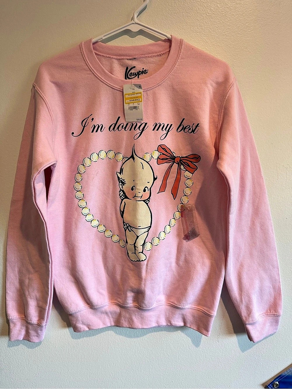 Lowpie Graphic Sweatshirt in Pink Size XXS NWT